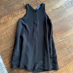 Plain black shift dress